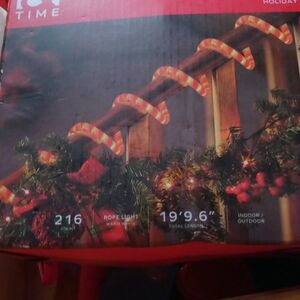 Holiday Time Candy Cane Rope Light